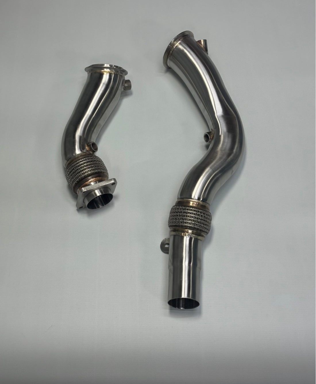 3." BMW stainless steel downpipe. 2014 + S55 F80 F82 M3 M4 2014+