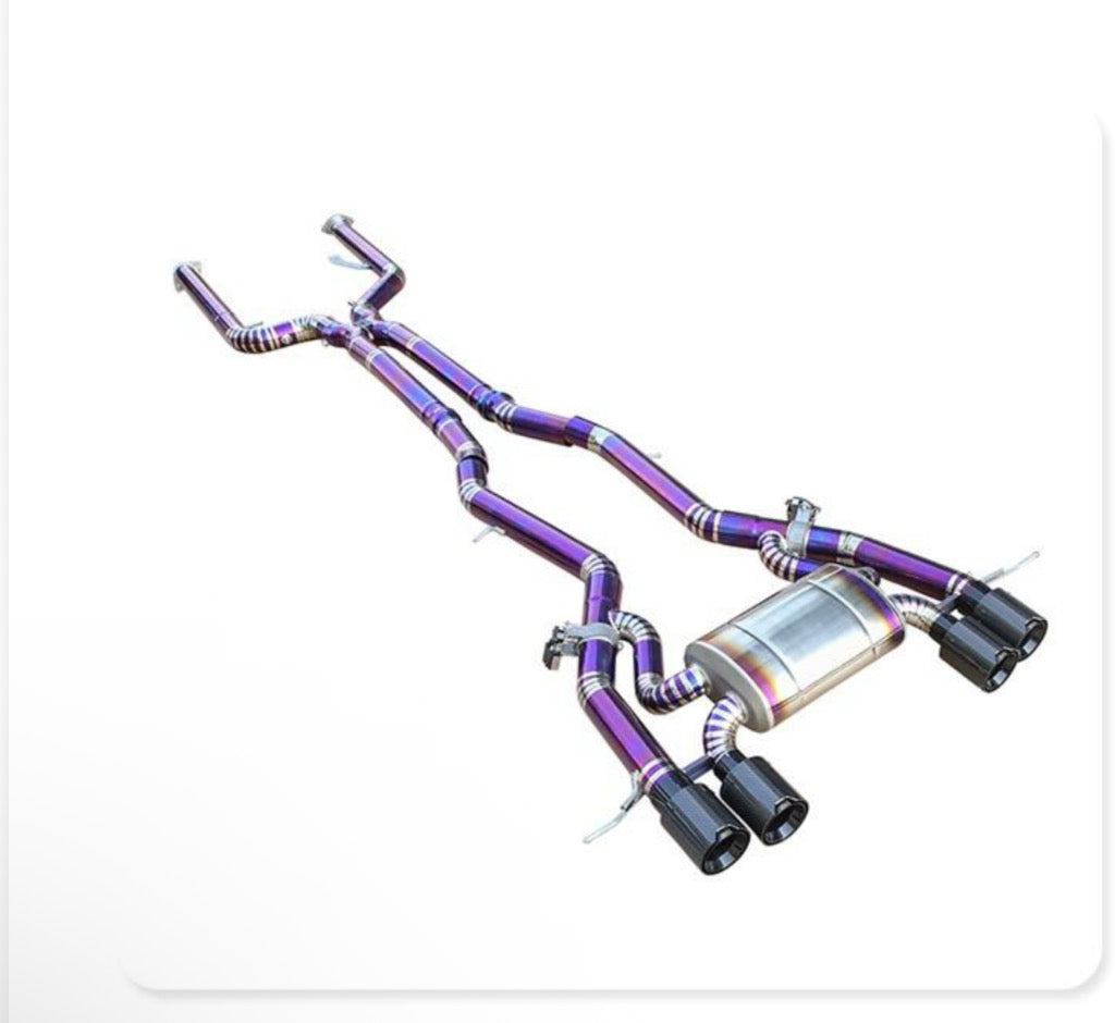 Titanium alloy exhaust catback